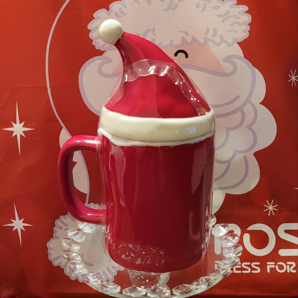 Santa's Helper Rae Dunn mug with Topper lid - Picture 2 of 4